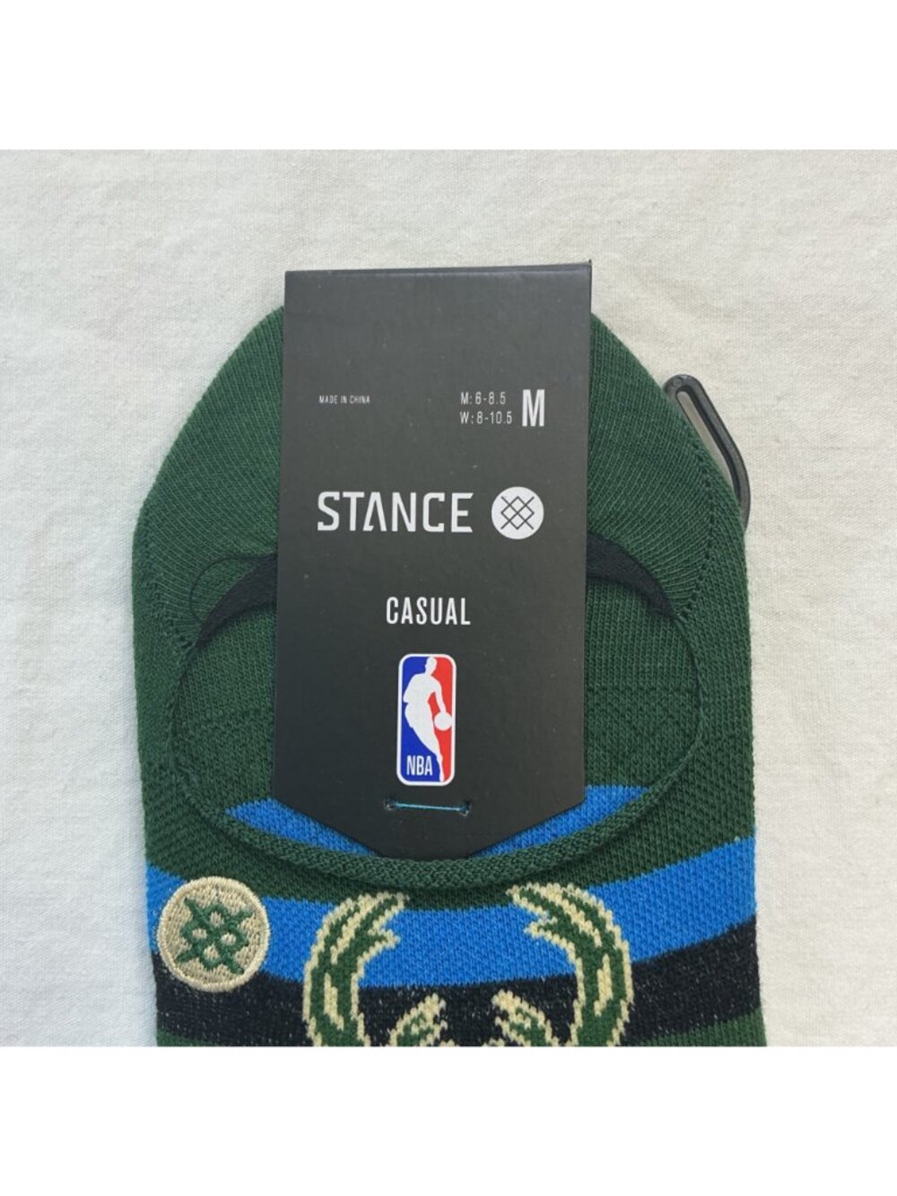 NEW Stance NBA & MLB No Show Socks 2-Pack Milwaukee Bucks & Brewers Medium - Picture 6 of 7